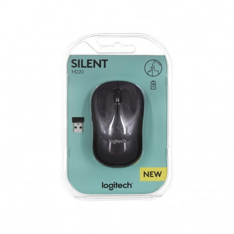 Logitech M220 Silent Mouse Black 5099206066199