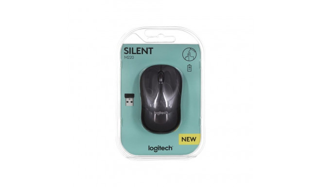 Logitech M220 Silent Mouse Black 910-004878