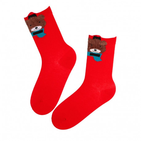 SOKISAHTEL HOPPE karuga punased puuvillased jõulusokid 444, 446