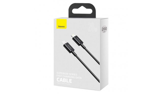 Baseus Type-C - Lightning Superior Series fast charging data cable PD 20W 2m Black (CATLYS-C01)