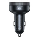Baseus Car Charger Bluetooth FM Transmitter Enjoy Car with LED display Wireless U+U+3,5mm audio+TF M