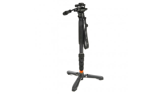 3 Legged Thing Punks Taylor 2.0 Monopod Kit w/DOCZ2 Foot Stabilizer & AH Trinity Darkness/Matte Blac