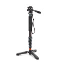 3 Legged Thing Legends Alana Monopod Metallic Slate Grey Kit w/DOCZ2 Foot Stabilizer & AH Trinity Da