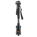 3 Legged Thing Punks Taylor 2.0 Monopod Kit w/DOCZ2 Foot Stabilizer & AH Trinity Darkness/Matte Blac