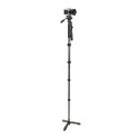 3 Legged Thing Legends Alana 2.0 Darkness/Matte Black Monopod Kit w/DOCZ2 Foot Stabilizer & AH Trini