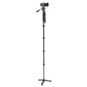 3 Legged Thing Punks Taylor 2.0 Monopod Kit w/DOCZ2 Foot Stabilizer & AH Trinity Darkness/Matte Blac