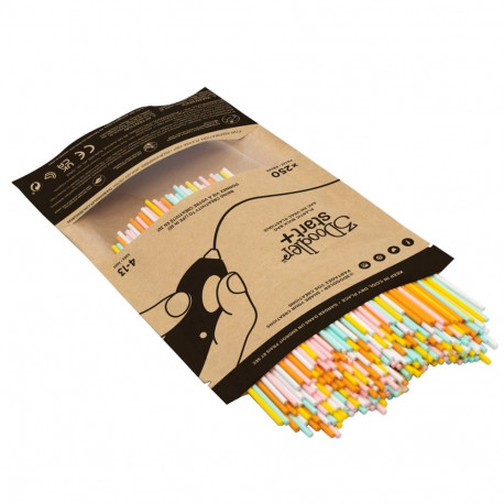 3Doodler kompostitav plastik Start Eco segakott 250 1g, oranž, türkiissinine, valge, kollane