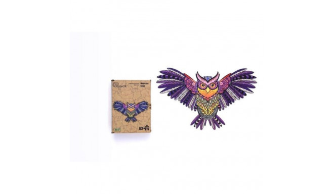 Wooden puzzle eco 120 Magic owl A3