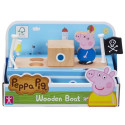 PROMO Peppa Pig - Puidust paat Peppa Pig figuuriga