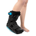 Two-chamber short rigid shin and foot orthosis