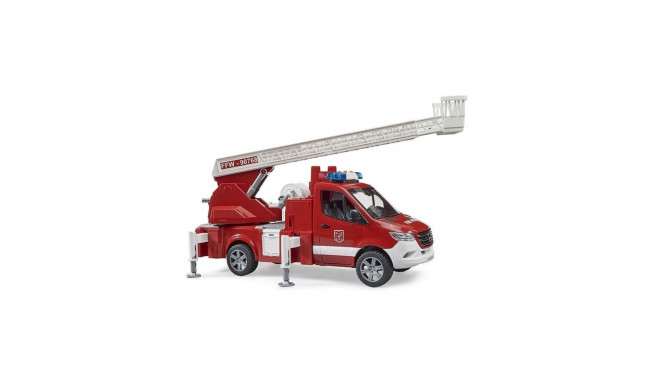 Mercedes Sprinter Fire brigade with turntable ladder, pump and light + sound module 02673 BRUDER