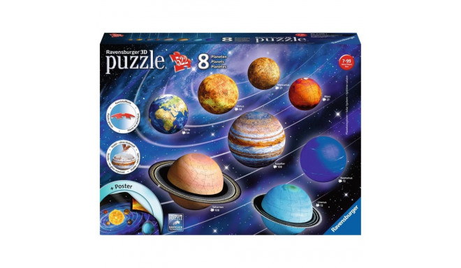 Ravensburger planetaarne päikesesüsteemi 3D pusle