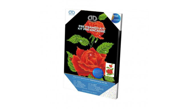 Diamond Embroidery Diamond Dotz Red Rose 29x44cm DDK5025