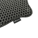 DIAMENTIQ Cat mat black rectangle - cat litter tray mat - 40 x 50cm