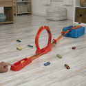 Hot Wheels Track Builder Stunt Fire Loop Play Set HMC04 MATTEL