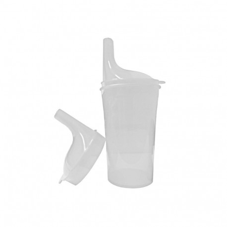 Safety cup to eat and drink transparent
