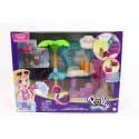 Polly Pocket POLLYVILLE FLAMINGO FUN CAR WASH Playset