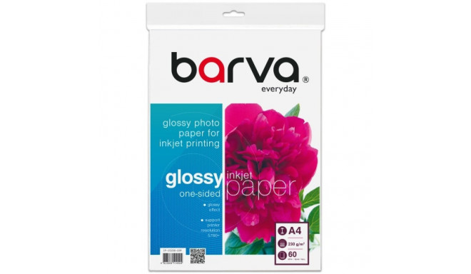 Photo Paper Barva Everyday Glossy 230 g/m², A4, 60 sheets