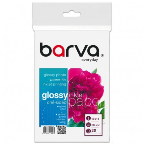 Photo Paper Barva (IP-CE230-216) Everyday Glossy 230 g/m², 10x15 cm, 20 sheets