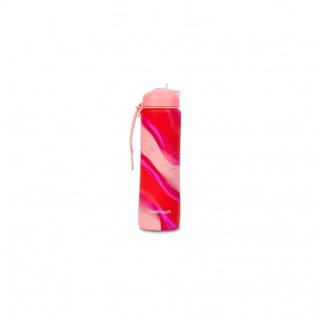 COOLPACK Silikon water bottle Pump 600 ml Girls Pink