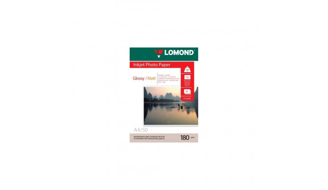 Lomond Photo Inkjet Paper Glossy 180 g/m2 A4, 50 sheets, double sided