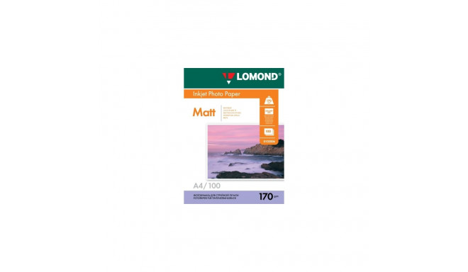 Lomond Photo Inkjet Paper Matte 170 g/m2 A4, 100 sheets, double sided