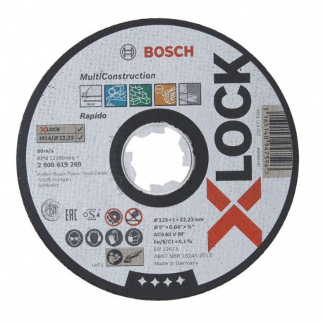 lõikeketas multi Bosch X-LOCK 125x1