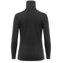 Wo WoolTerry Polo w/zip Jet Black - M