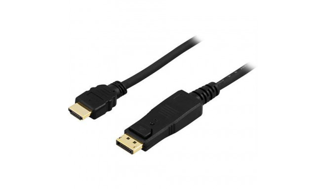 Deltaco DP-3020 video cable adapter 2 m DisplayPort HDMI Type A (Standard) Black