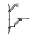 Neomounts 17"-32" 1TFT Workplace wandmontiert    schw. Max.9