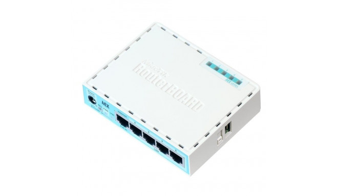 Mikrotik RB750GR3 juhtmega ruuter Gigabit Ethernet Türkiissinine, Valge