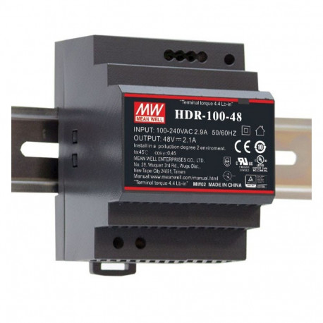 HDR DIN-SIINI TOITEALLIKAS 92W 3.83A 85-264V AC - 120-370V DC / 24V DC 4M