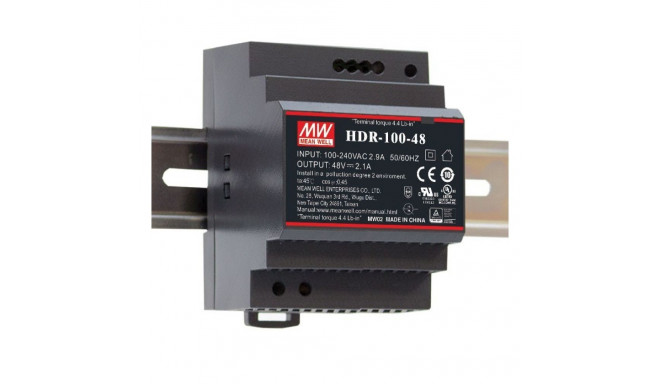 HDR DIN RAIL POWER SUPPLY 92W 3.83A 85-264V AC - 120-370V DC / 24V DC 4M