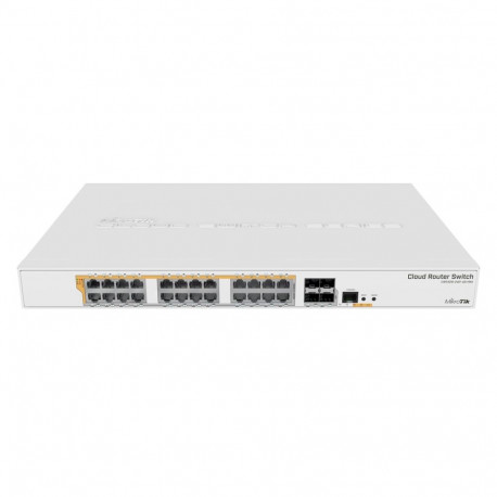 MikroTik CRS328-24P-4S+RM 28P PoE (PoE+ 24) 10G hallatav gigabit lüliti