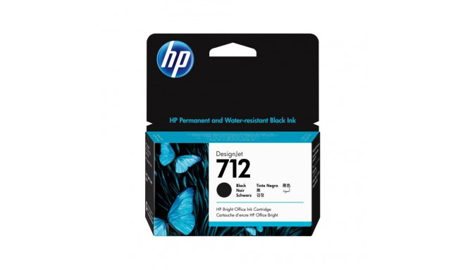 HP 712 38-ml Black DesignJet Ink Cartridge