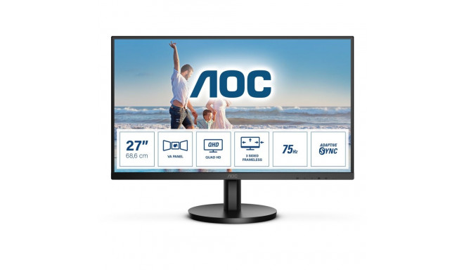 AOC Q27B3MA arvutimonitor 68.6 cm (27") 2560 x 1440 pikslit Quad HD LED must