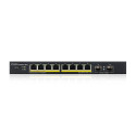 Zyxel GS1900-10HP Hallatav L2 Gigabit Ethernet (10/100/1000) Toite üle Etherneti (PoE) Must