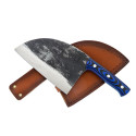 Kitchen knife Serb Samura Mad Bull 18 cm, blue