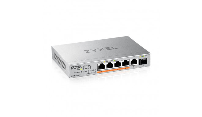 Zyxel XMG-105HP haldamata 2.5G Ethernet (100/1000/2500) toite üle Etherneti (PoE) hõbedane
