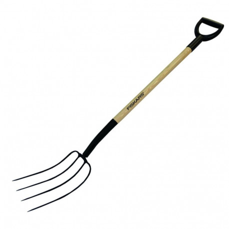 Fiskars hark 250 puidust varrega 4 piiga