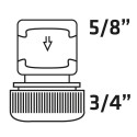 Verto 15G732-30 veevooliku liitmik Plastik 30 tk.