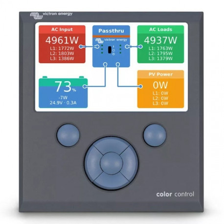 Victron Energy paneeli värviline juhtpaneel GX