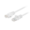 PATCHCORD CAT.5E UTP 1M WHITE FLUKE PASSED LANBERG 10-PACK
