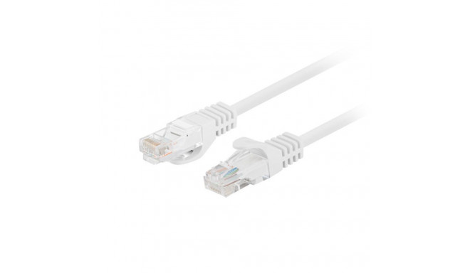PATCHCORD CAT.5E UTP 1M WHITE FLUKE PASSED LANBERG 10-PACK