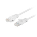 PATCHCORD CAT.5E UTP 1M WHITE FLUKE PASSED LANBERG 10-PACK