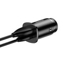 Baseus Square PPS smart car charger with USB Quick Charge 4.0 QC 4.0 and USB-C PD 3.0 SCP ports blac
