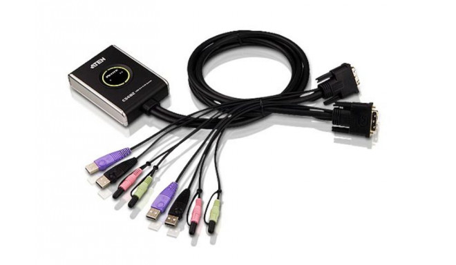 2-Port USB DVI/Audio Cable KVM