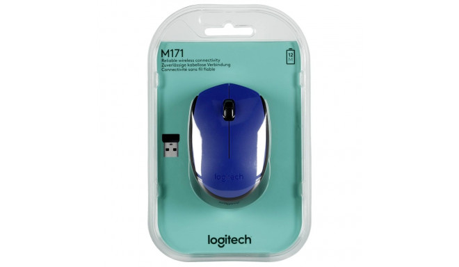 Logitech juhtmevaba hiir M171, sinine
