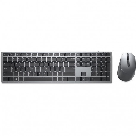 DE Layout - Dell Premier Multi-Device Wireless Keyboard and Mouse (KM7321W) Desktop Set (Titanium/Bl