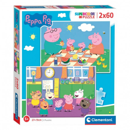 Clementoni puslekomplekt Põrsas Peppa 2x60 tk